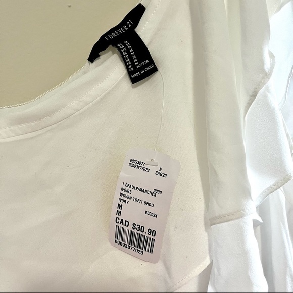 FOREVER 21 cutout one shoulder top - Picture 2 of 4